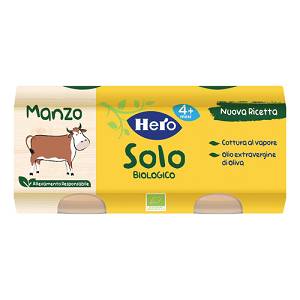 HERO SOLO OMOG MANZO BIO 2X80G